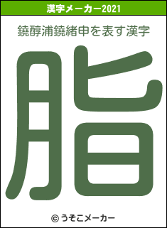 鐃醇浦鐃緒申の2021年の漢字メーカー結果