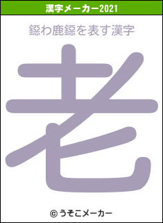 鐚わ鹿鐚の2021年の漢字メーカー結果