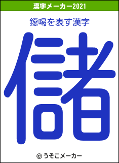 鐚喝の2021年の漢字メーカー結果