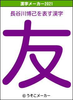 長谷川博己の2021年の漢字メーカー結果