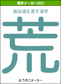 長谷遒の2021年の漢字メーカー結果