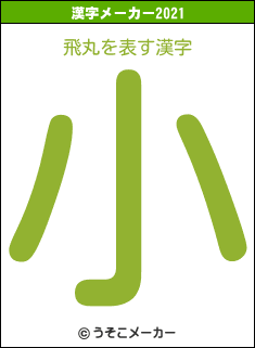 飛丸の2021年の漢字メーカー結果