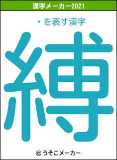 饹の2021年の漢字メーカー結果