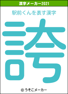 駅前くんの2021年の漢字メーカー結果