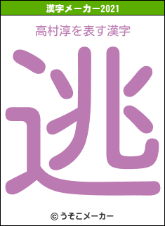 高村淳の2021年の漢字メーカー結果
