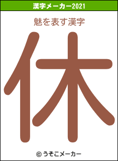 魅の2021年の漢字メーカー結果