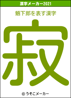 魎下郎の2021年の漢字メーカー結果