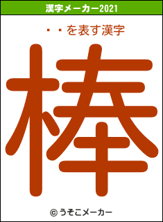 롦ǥの2021年の漢字メーカー結果