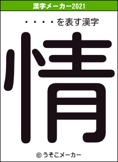 륤ϥߥȥの2021年の漢字メーカー結果