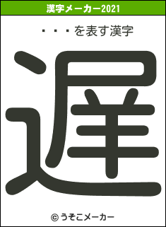 륫ͥ᥷の2021年の漢字メーカー結果