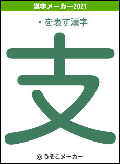 륭の2021年の漢字メーカー結果