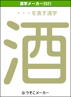 �ɷ�の2021年の漢字メーカー結果