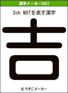 2ch MSTの2021年の漢字メーカー結果