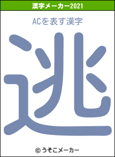 ACの2021年の漢字メーカー結果