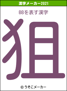 BBの2021年の漢字メーカー結果