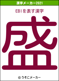 EBIの2021年の漢字メーカー結果