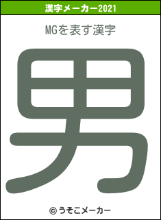 MGの2021年の漢字メーカー結果