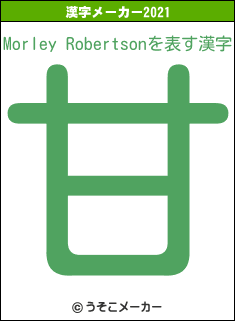 Morley Robertsonの2021年の漢字メーカー結果