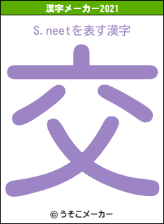 S.neetの2021年の漢字メーカー結果