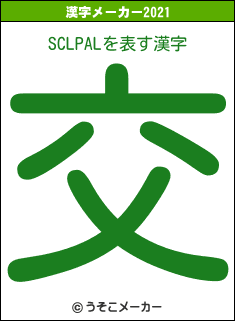 SCLPALの2021年の漢字メーカー結果