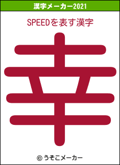 SPEEDの2021年の漢字メーカー結果