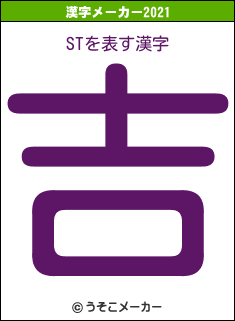 STの2021年の漢字メーカー結果