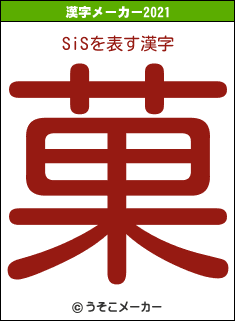 SiSの2021年の漢字メーカー結果