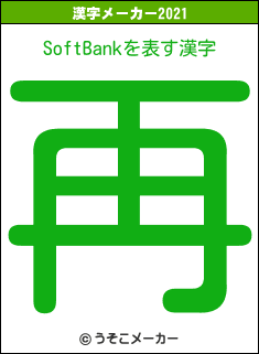 SoftBankの2021年の漢字メーカー結果