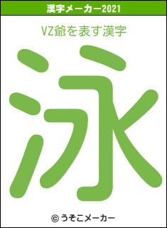 VZ爺の2021年の漢字メーカー結果