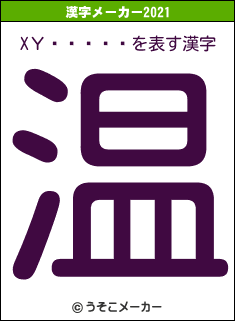 XΥ饤֤˻ϢǤの2021年の漢字メーカー結果