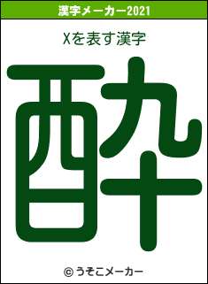 Xの2021年の漢字メーカー結果