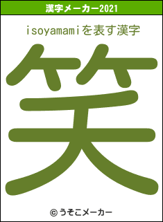 isoyamamiの2021年の漢字メーカー結果