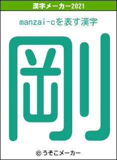 manzai-cの2021年の漢字メーカー結果