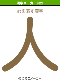 ntの2021年の漢字メーカー結果