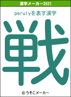 perulyの2021年の漢字メーカー結果