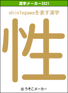 shin1ogawaの2021年の漢字メーカー結果