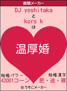 Dj Yoshitakaとkors Kの結婚は 温厚婚 Dj Yoshitakaとkors Kの結婚は 温厚婚
