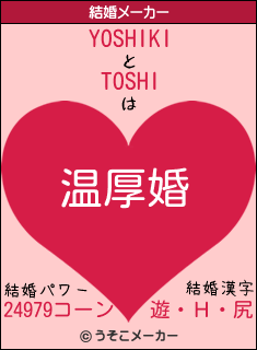Yoshikiとtoshiの結婚は 温厚婚 Yoshikiとtoshiの結婚は 温厚婚
