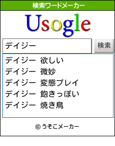 デイジーの検索ワードメーカー結果