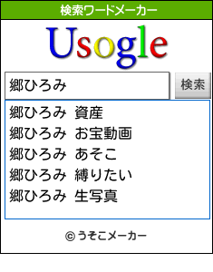 郷ひろみの検索ワードメーカー結果