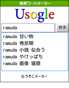 ramudaの検索ワードメーカー結果