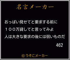 462の名言メーカー結果