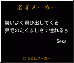 Sessの名言メーカー結果