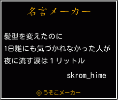 skrom_himeの名言メーカー結果