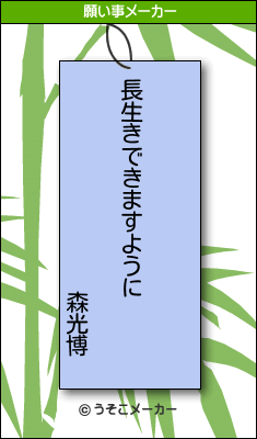 森光博の願い事メーカー結果