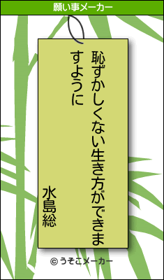 水島総の願い事メーカー結果