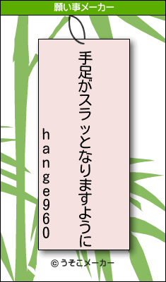 hange960の願い事メーカー結果