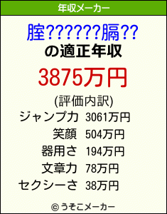 腟??????膈??の年収メーカー結果