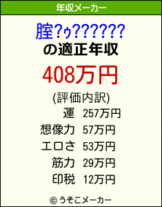 腟?ｩ??????の年収メーカー結果