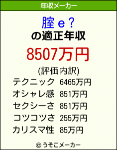 腟ｅ?の年収メーカー結果